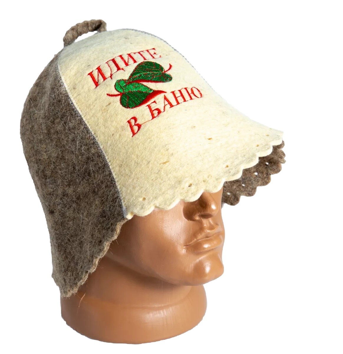 Sauna sheep wool hat russian Banya for men for men women go to the bathhouse