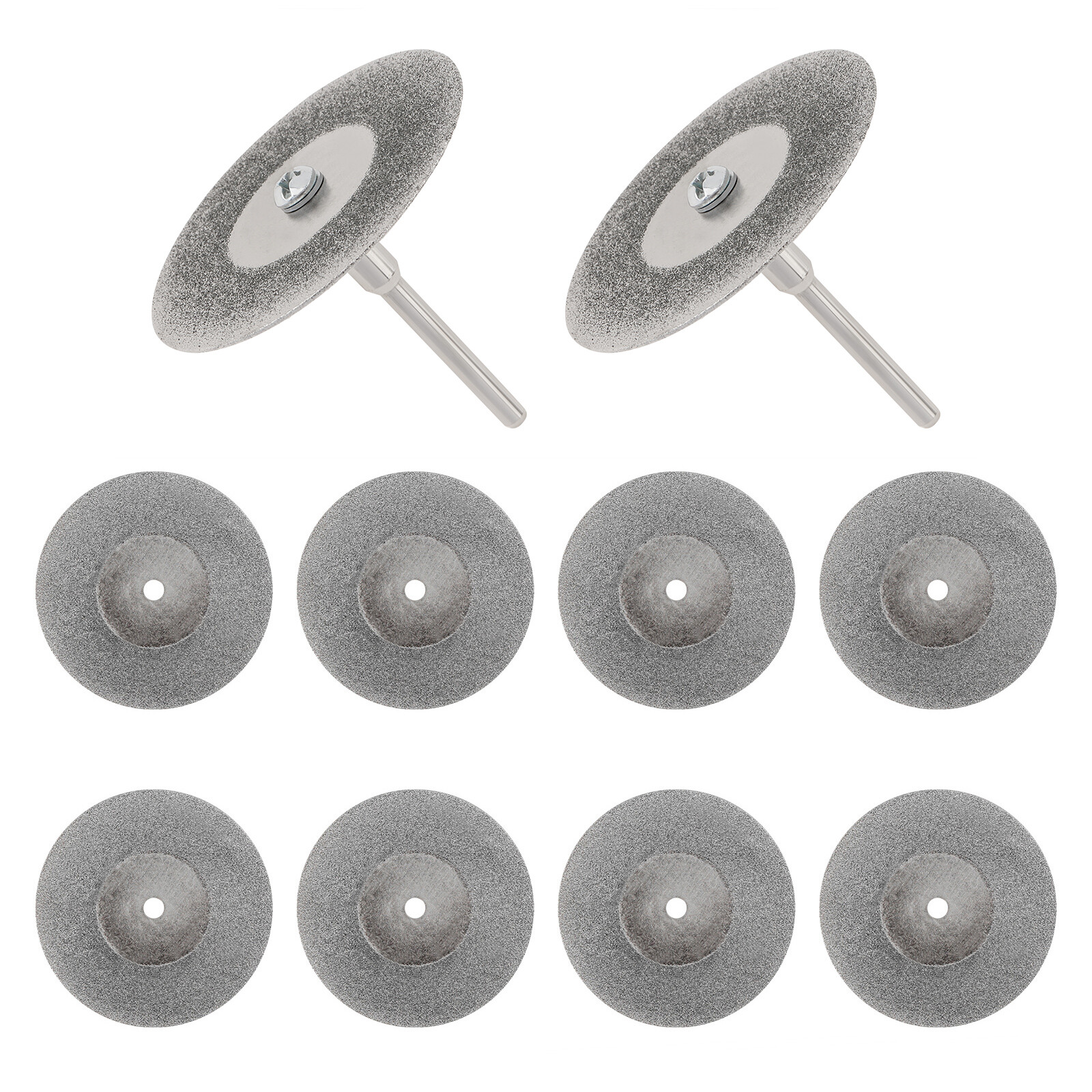 10pcs 40mm Mini Diamond Saw Blade Cutting Discs with 2 Connecting Shank