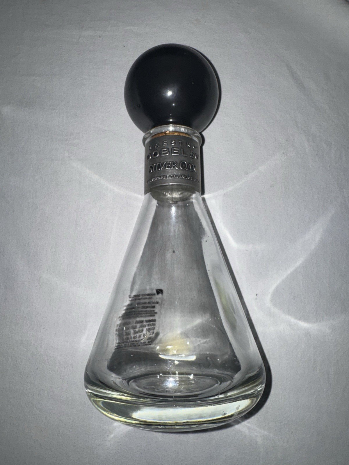 Dobel 50 Maestro/Silver Oak Collaboration Extra Anejo Numbered Empty Bottle RARE