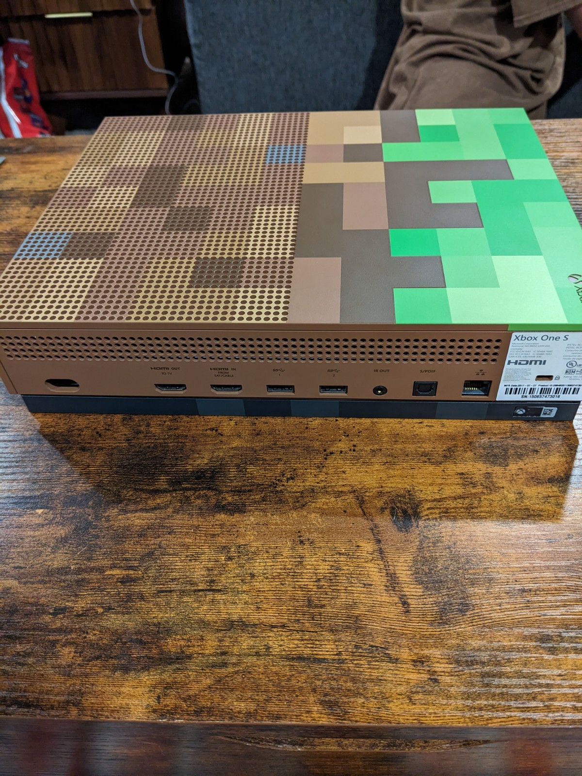 Xbox One S Console Minecraft Shell Tested And Working 500gb