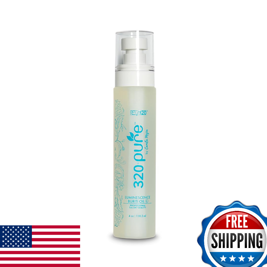 320Pure Luminescence Buriti Oil for Fine Hair & Scalp 4oz - Frizz Control, Shine