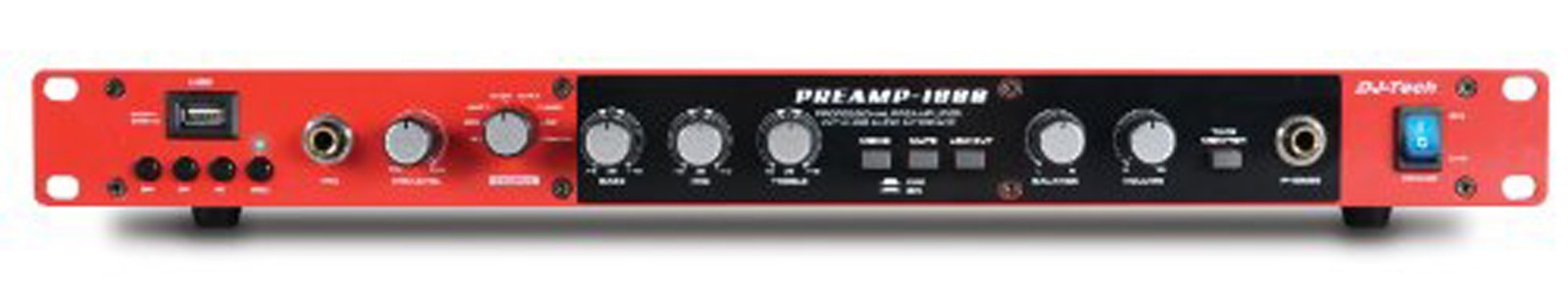 DJ Tech - PREAMP-1800 -8Ch Pre-Amplifier with USB Audio Interface/Direct Encoder
