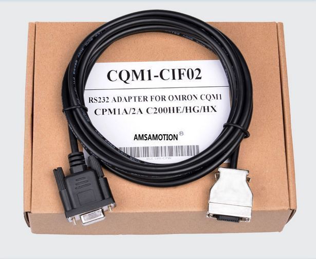 1PC AMSAMOTION CQM1-CIF02 PLC Cable New In Box For OMRON CPM1A/2A CQM1
