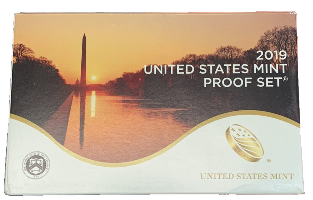 2019-S US Mint Proof Set | 10 Coins | No "W" Penny | Box & COA |