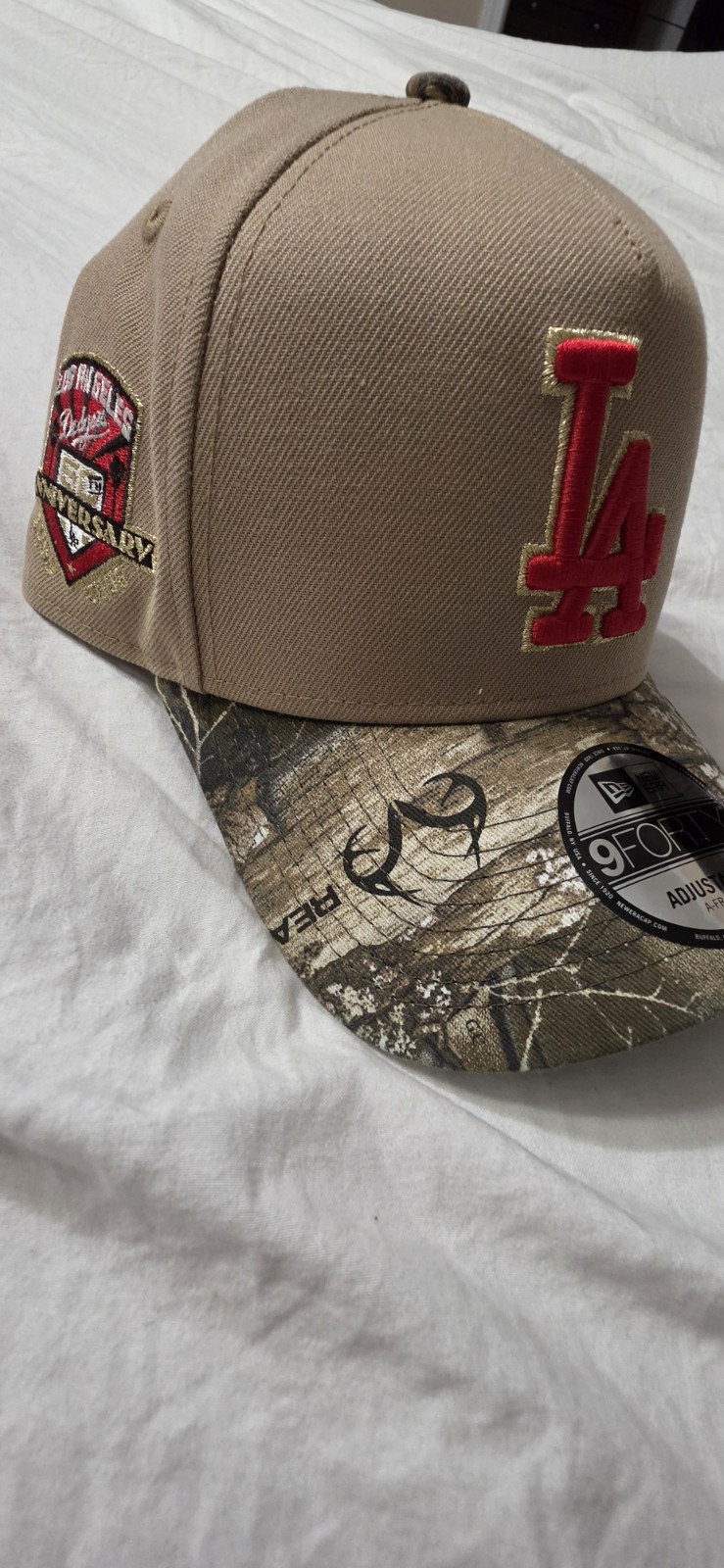 los angeles dodgers new era 9forty Camo Red Gold Realtree And Camel Red Logo