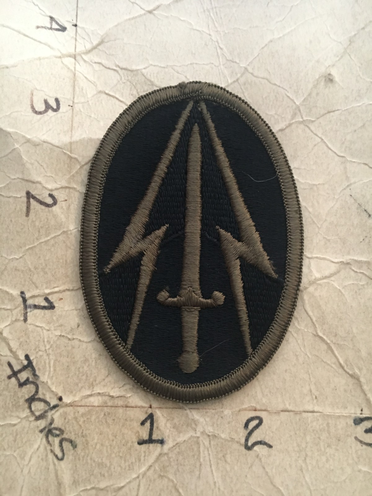 US Army Combat Surveillance School m/e subdued patch 10/9/25