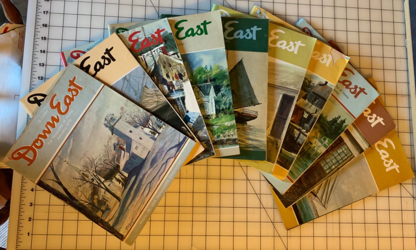 Down East Maine Magazines Choice of Jan/Mar/Apr/May/Jun/Jul/Aug/Sep/Oct/Nov 1973