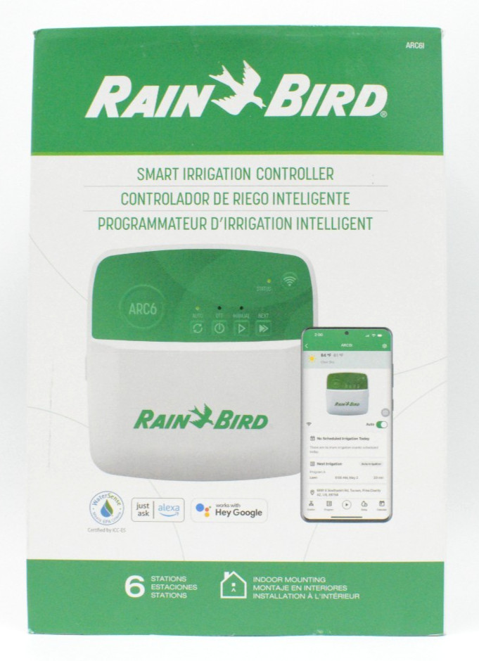 Rain Bird ARC6I Smart Irrigation Controller - 6 Stations - Open Box