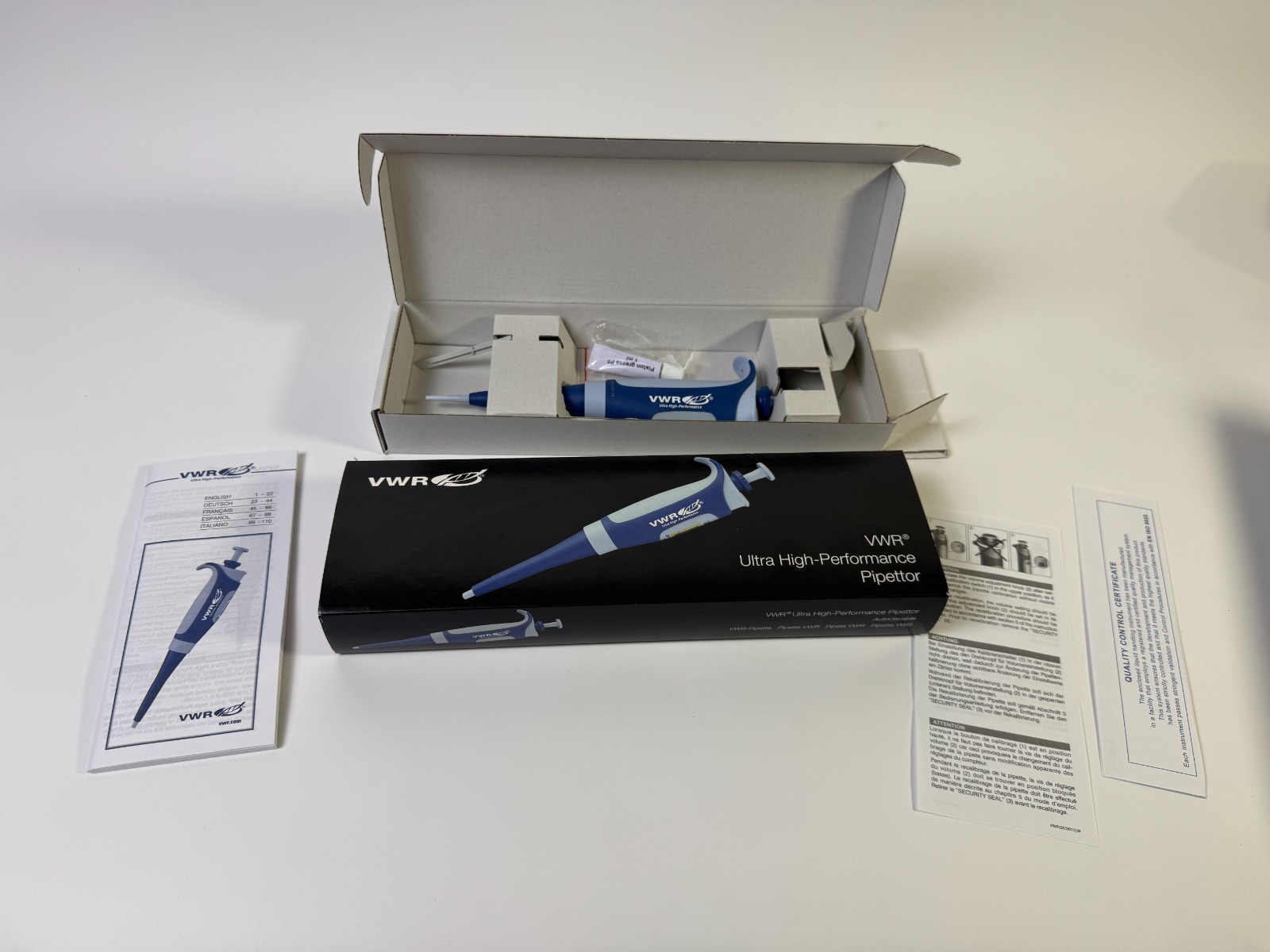 VWR UHP VE20 Ultra High-Performance Pipettor 2-20 µL 89130-556 NEW Open Box