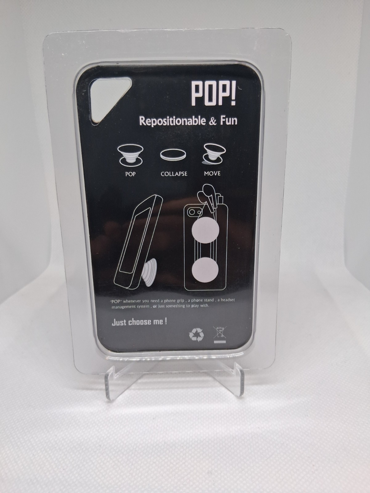 Miraclesuit Universal Phone Grip Repositionable Adhesive Black