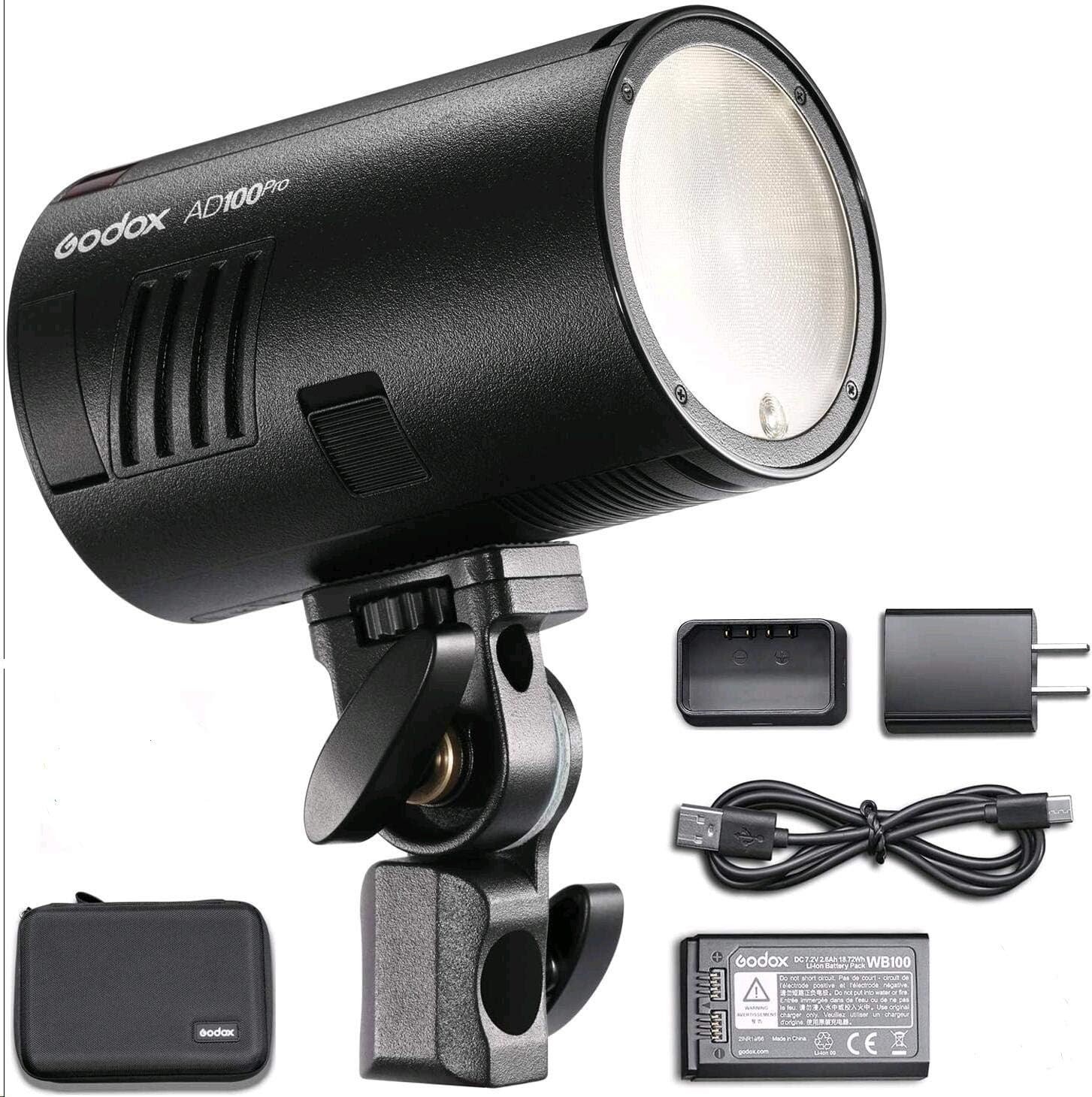 Godox AD100Pro Pocket Studio Flash Light Photography Light OLED Screen updated