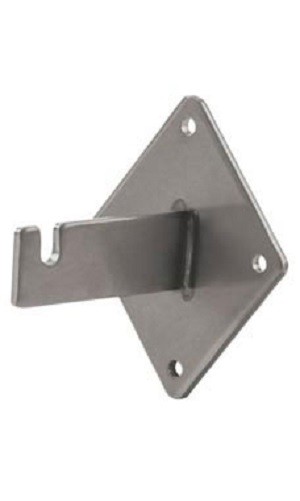 15 Raw Steel Grid Wall Mount Brackets 3" on Center 2 1/2" Wire Grid Slat