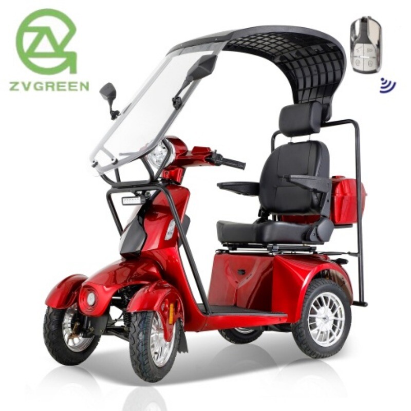Heavy Duty All Terrains Mobility Scooter W/ Roof 800W 500lb Capcatiy for Seniors