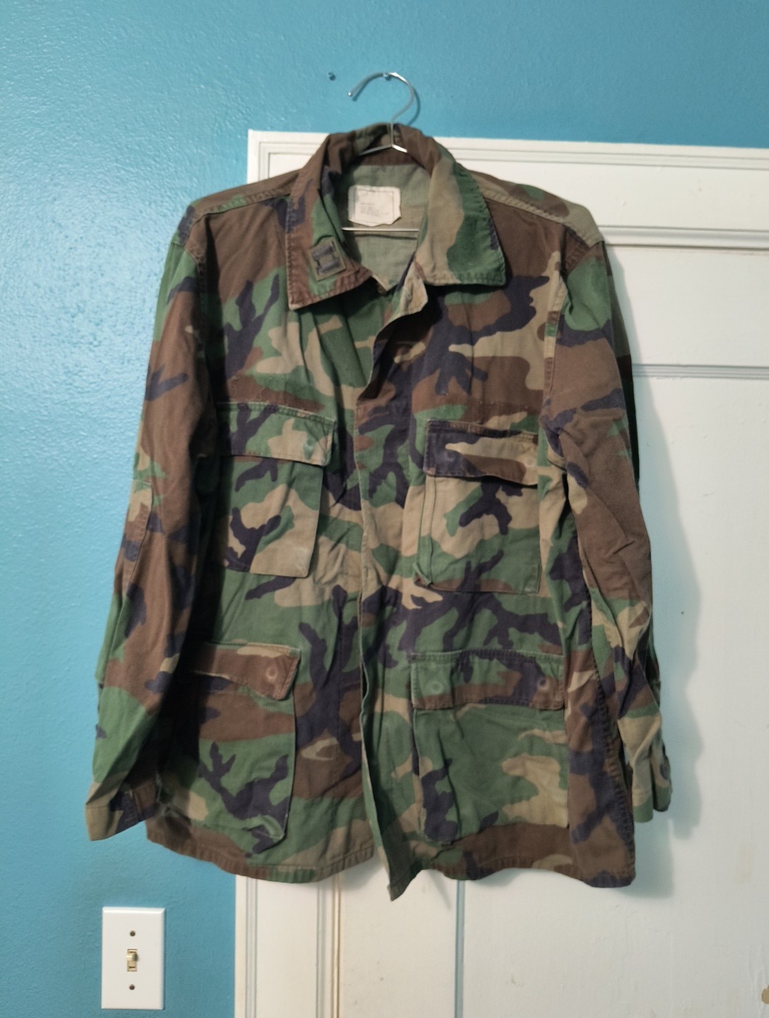 BDU Shirt/Coat Large Cold Weather  Woodland Camo USGI Army
