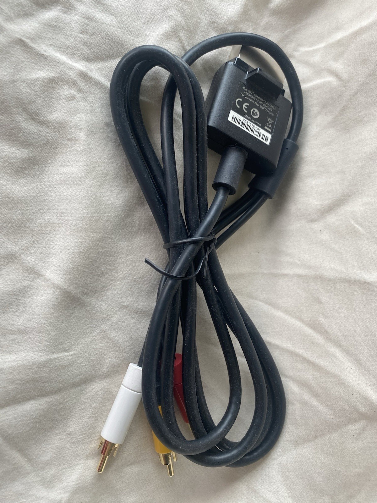 Official OEM Microsoft Xbox 360 AV Composite Audio/Video Cable RCA