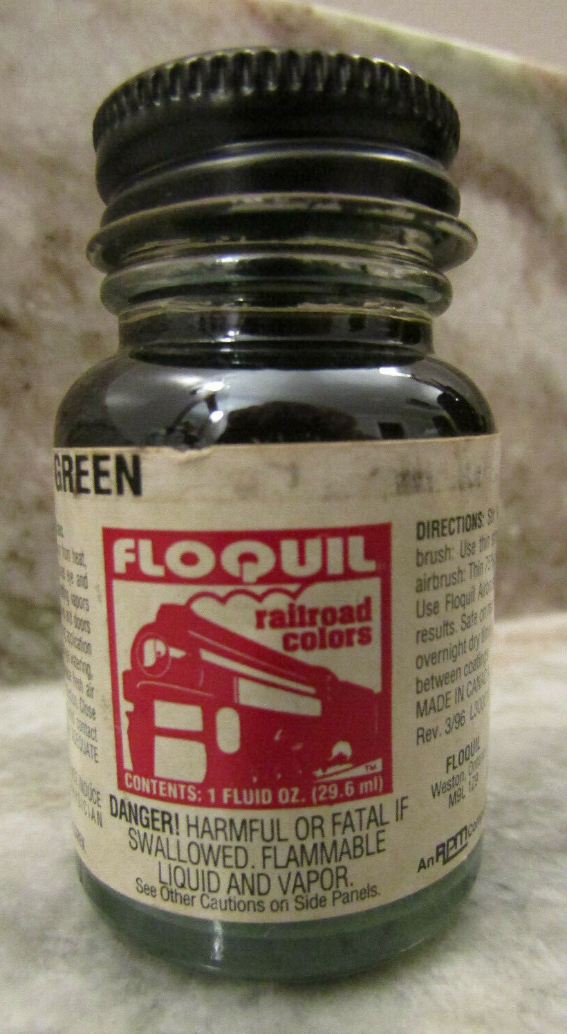 FLOQUIL RAILROAD COLORS MODEL PAINT - 1oz 1 oz OUNCE - COACH GREEN