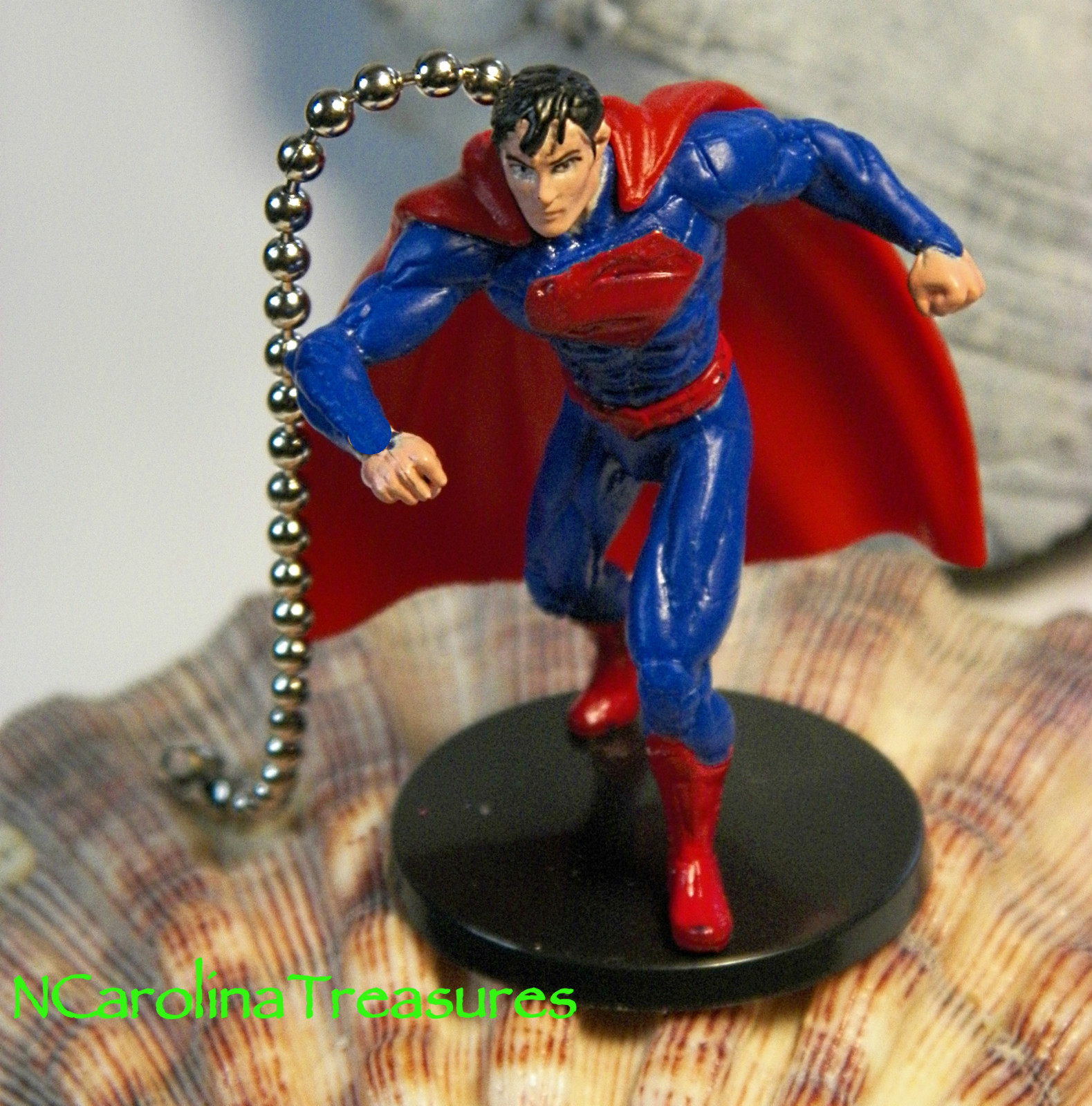 WONDERFUL SUPERMAN DC COMICS CEILING FAN CHAIN LIGHT SWITCH PULL NEW