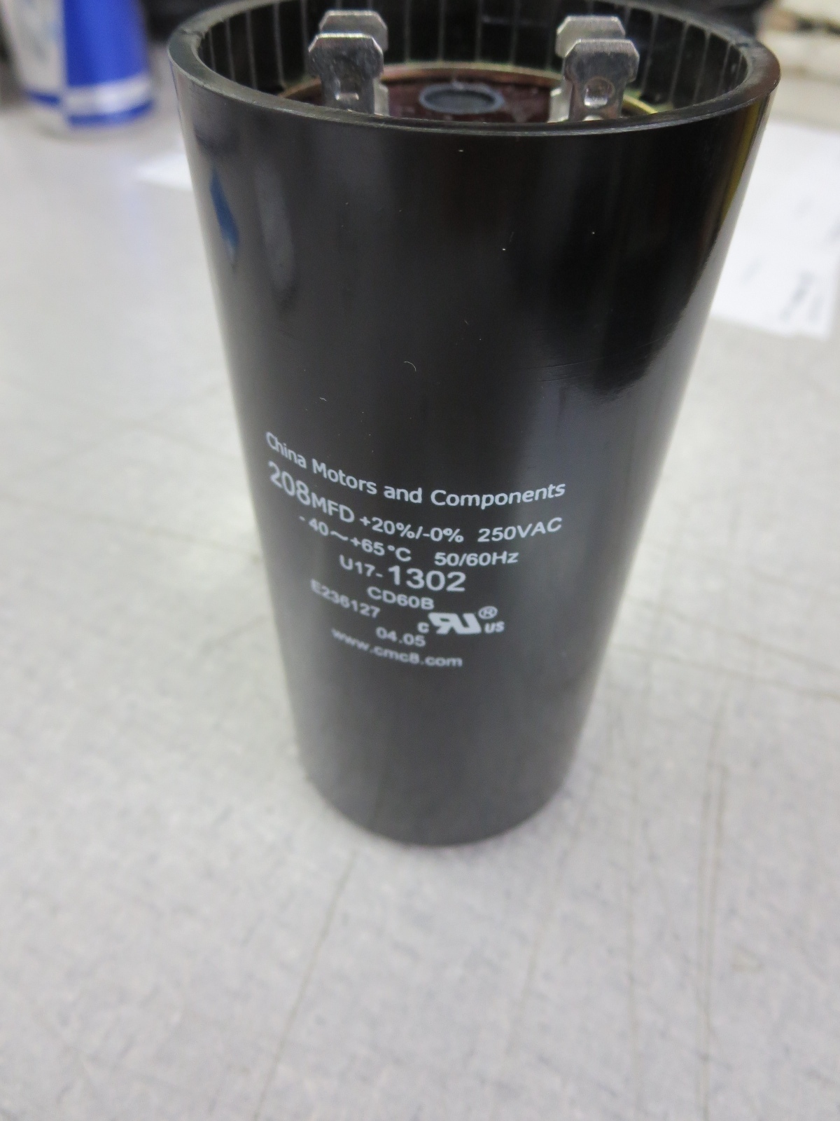 China Motors & Components CMC U17-1302 208MFD 250VAC