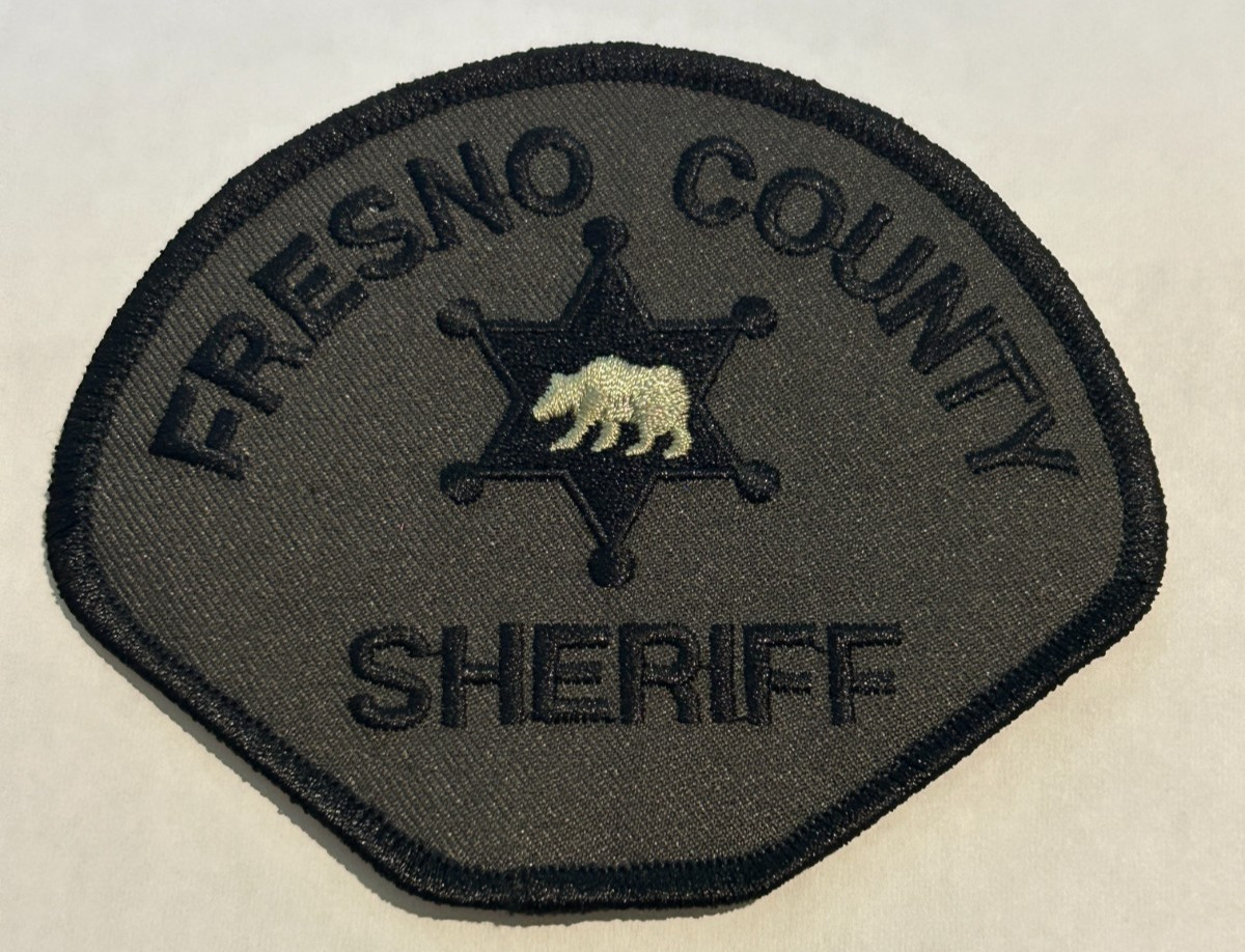 Fresno County California Sheriff Subdued Silver Bear Center Patch Unused