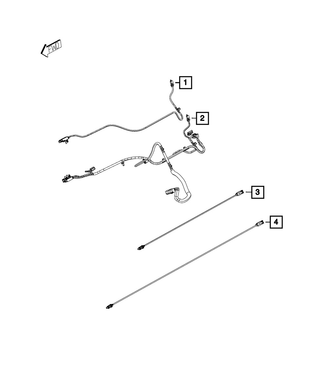 Genuine Mopar USB Cable 68158772AB