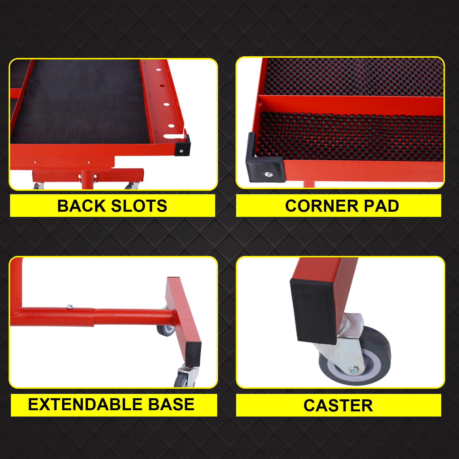 Adjustable Tear Down Work Table w/ Drawer 220LBS Load w/Casters Tool Storage