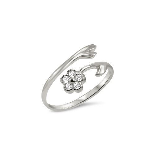 925 Sterling Silver Toe Ring Flower Jewelry Jewellery Adjustable