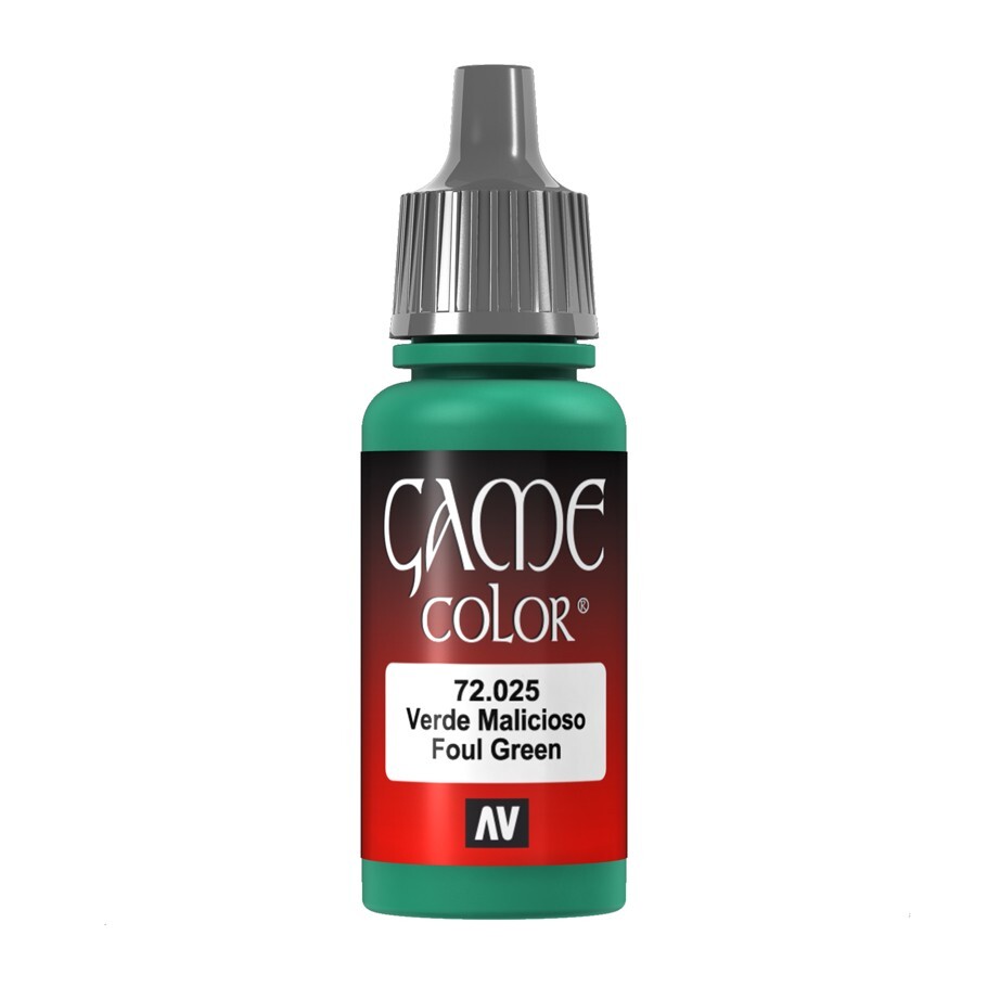 Vallejo Foul Green Game Color Acrylic Miniatures Paint 17ml VAL72025