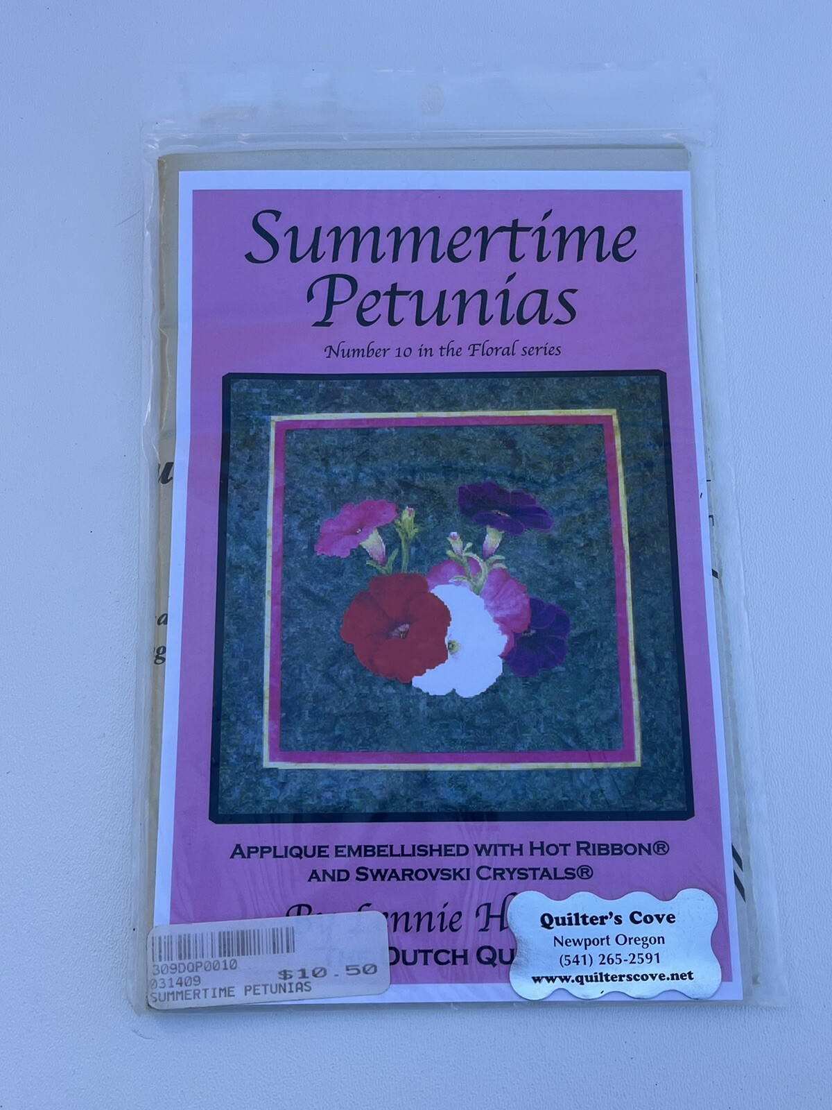 Summertime Petunias Floral Series #10 Lennie Honcoop Quilting 40” Square