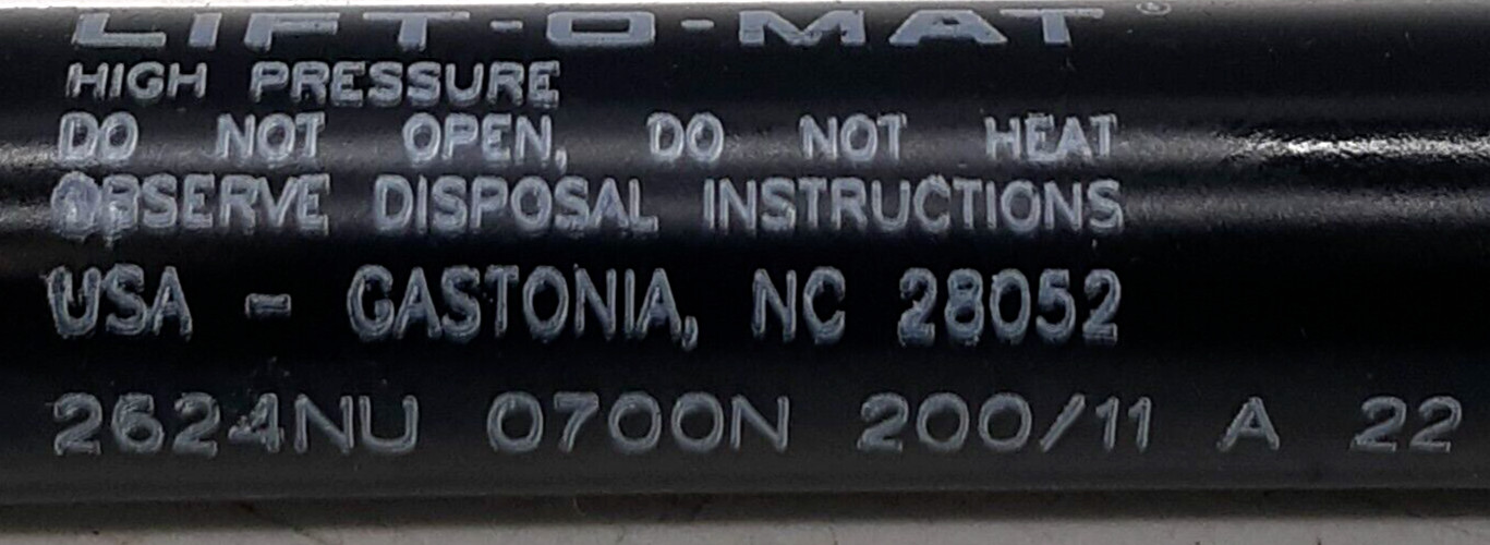 Stabilus 2624NU Non-Locking Gas Spring