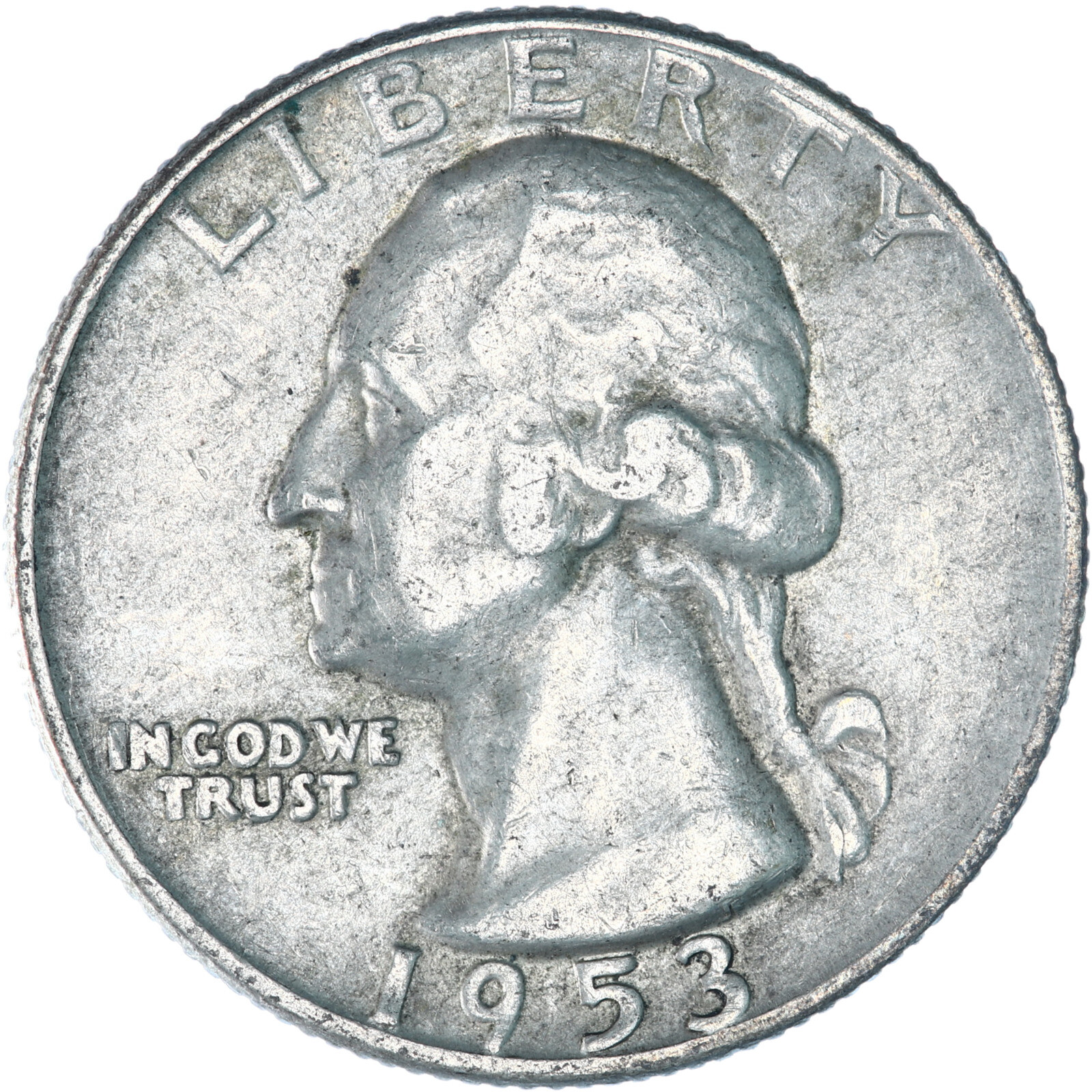 1953 D Washington Quarter 90% Silver Extra Fine XF