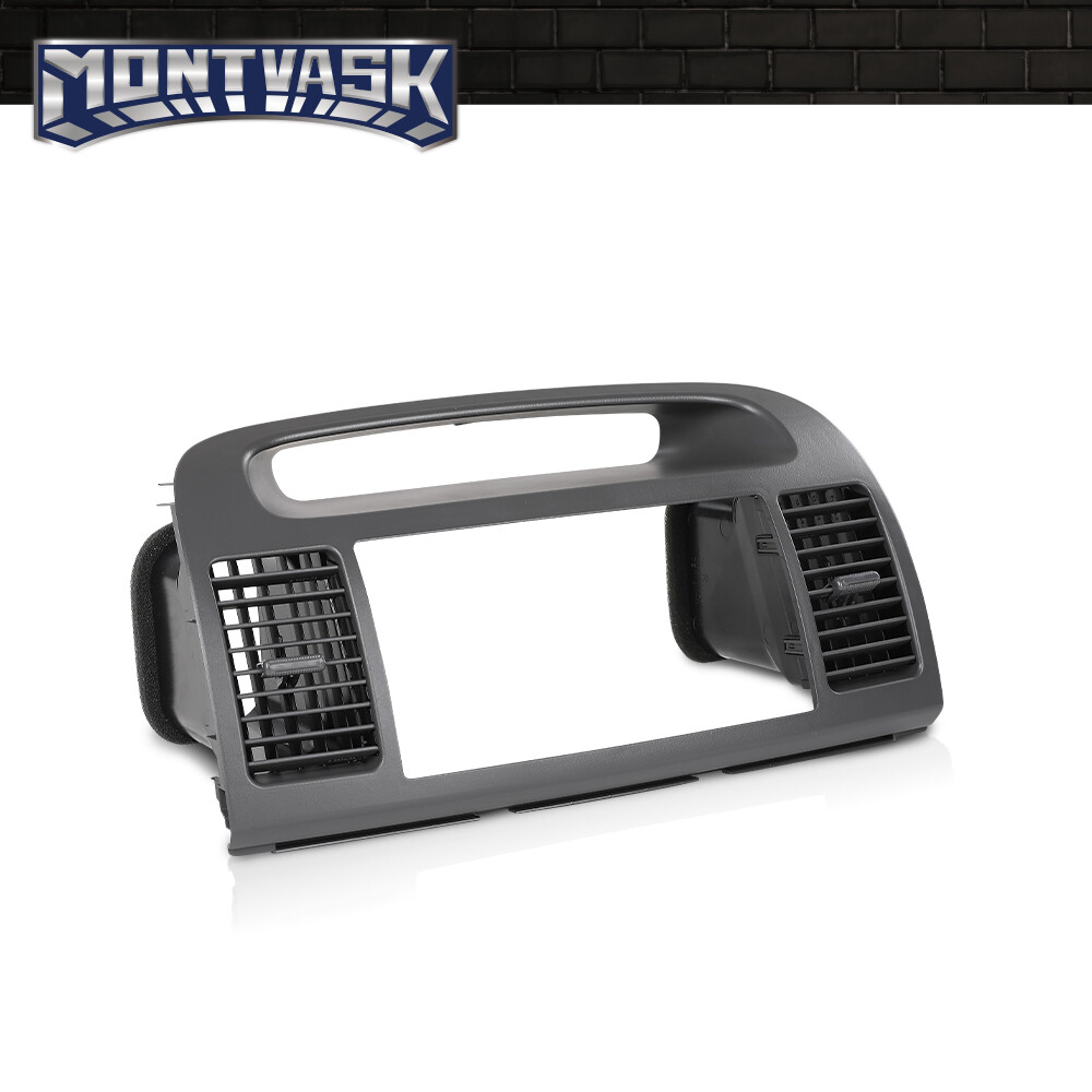 Fit For 2002-2006 Toyota Camry Dash Radio Bezel Center Air Vents Clock Trim Gray