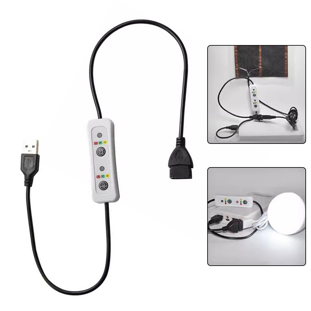 USB Timer Switch Extension Cable 5V DC Power Supply 60cm Timer Cord Controller