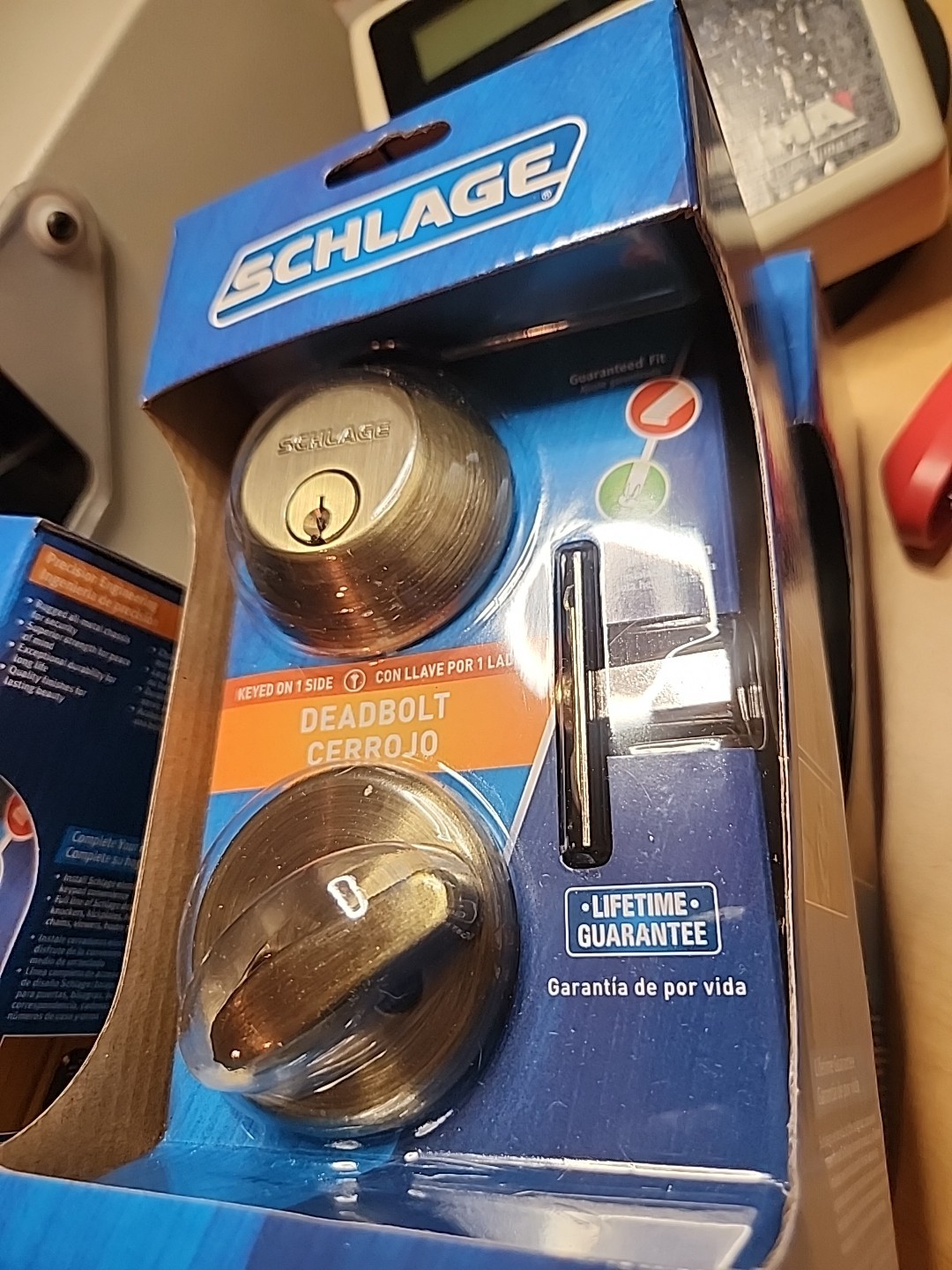 Schlage B360n V 609 Single Cylinder Deabolt With 2 Keys