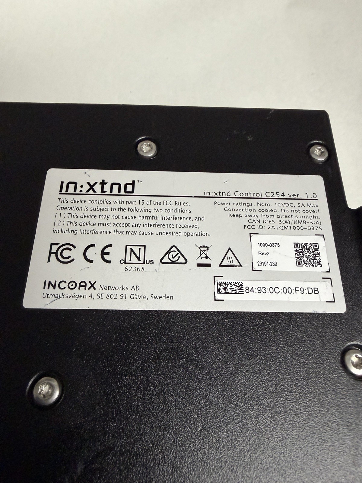 INCOAX Networks In xtnd Control C254 Ethernet Over Coax Access Node *Guaranteed*