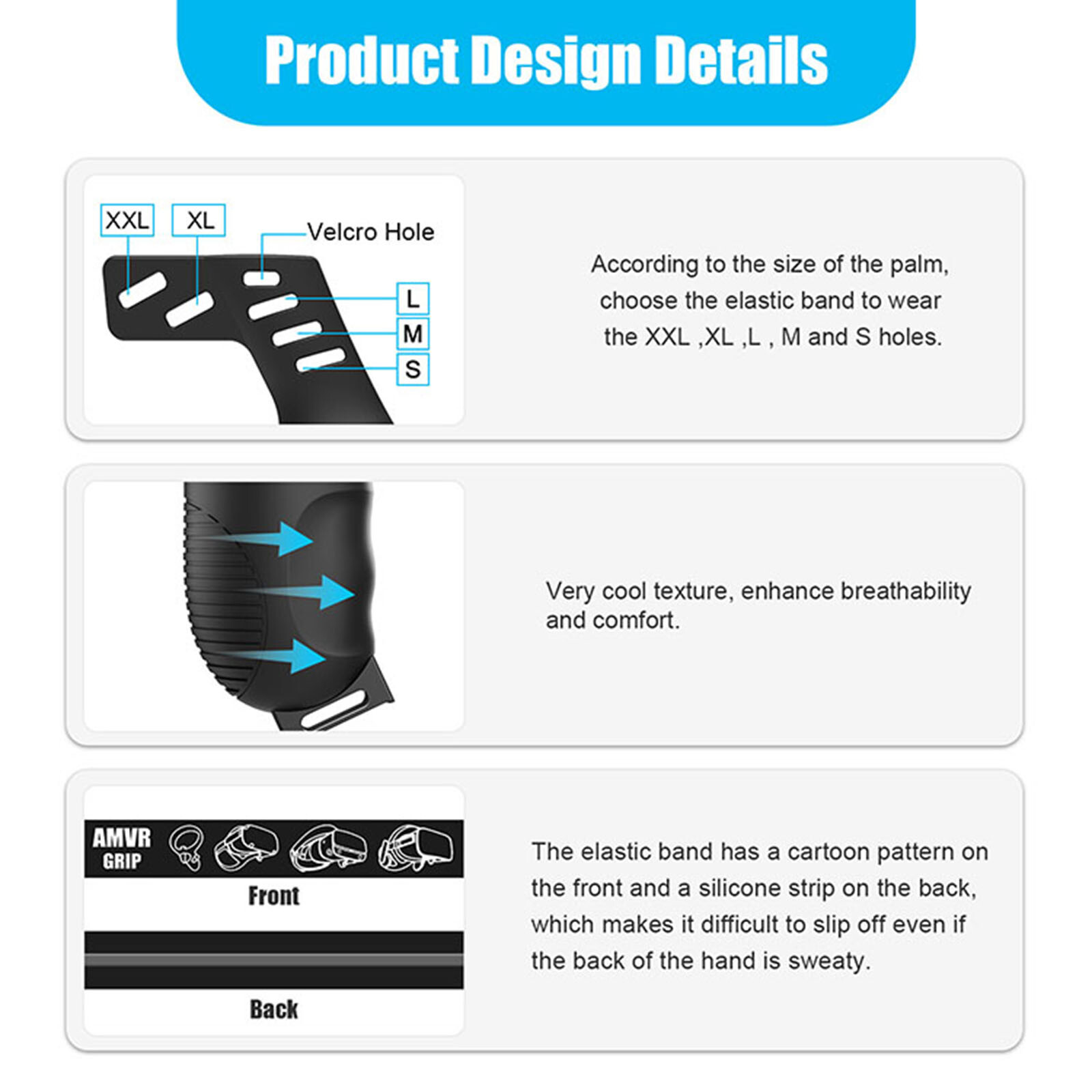 Controller Grip Protective Cover With Buckle Adjustable Wrist Strap for Quest 2