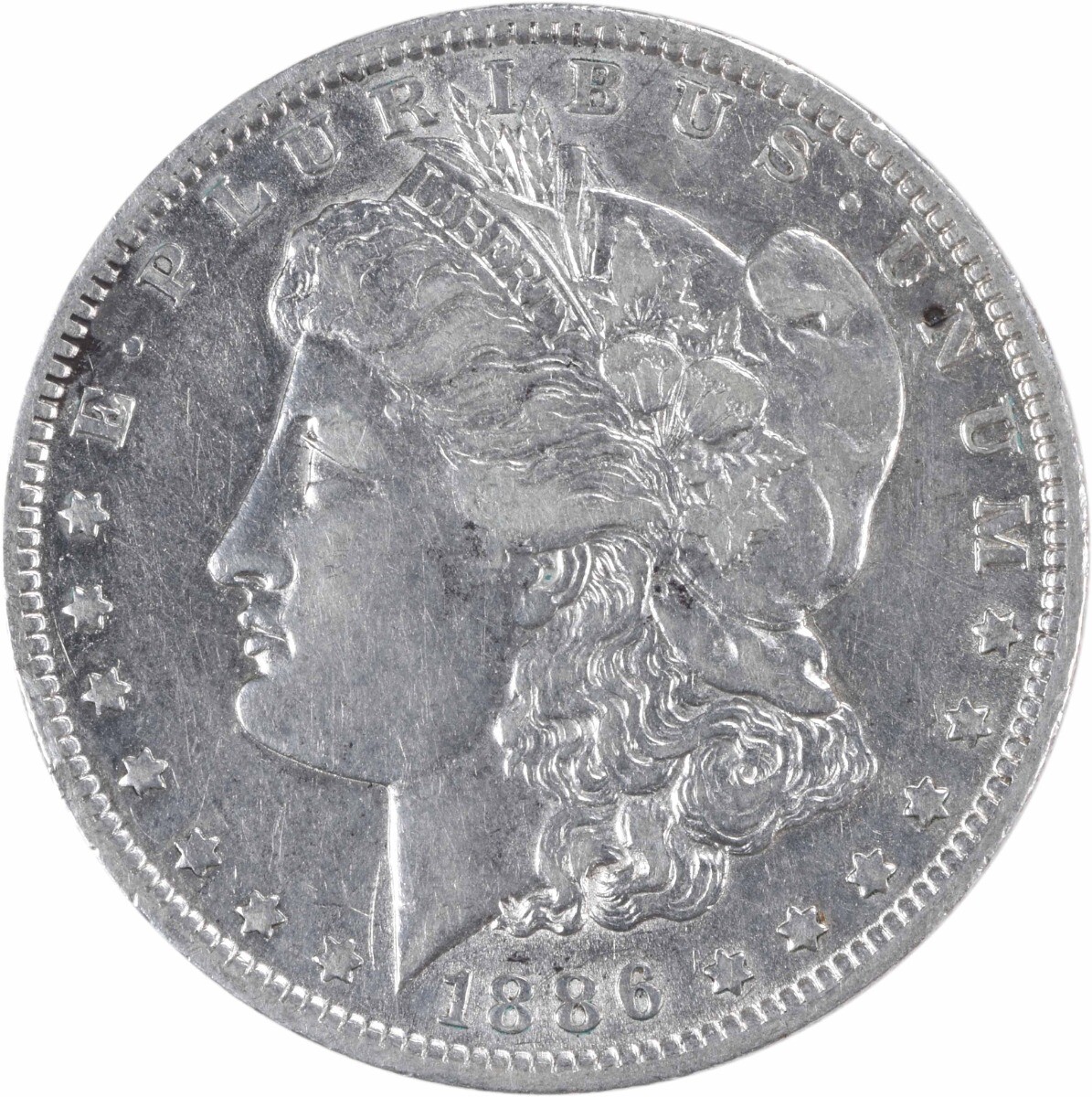 1886-O Morgan Silver Dollar EF Uncertified #140