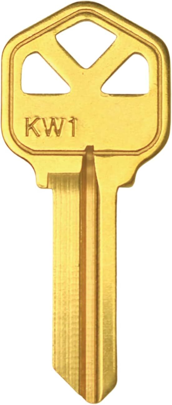 10PCS KW1 Blank Key Blanks Uncut Blank Keys Copper Structures Blank Keys