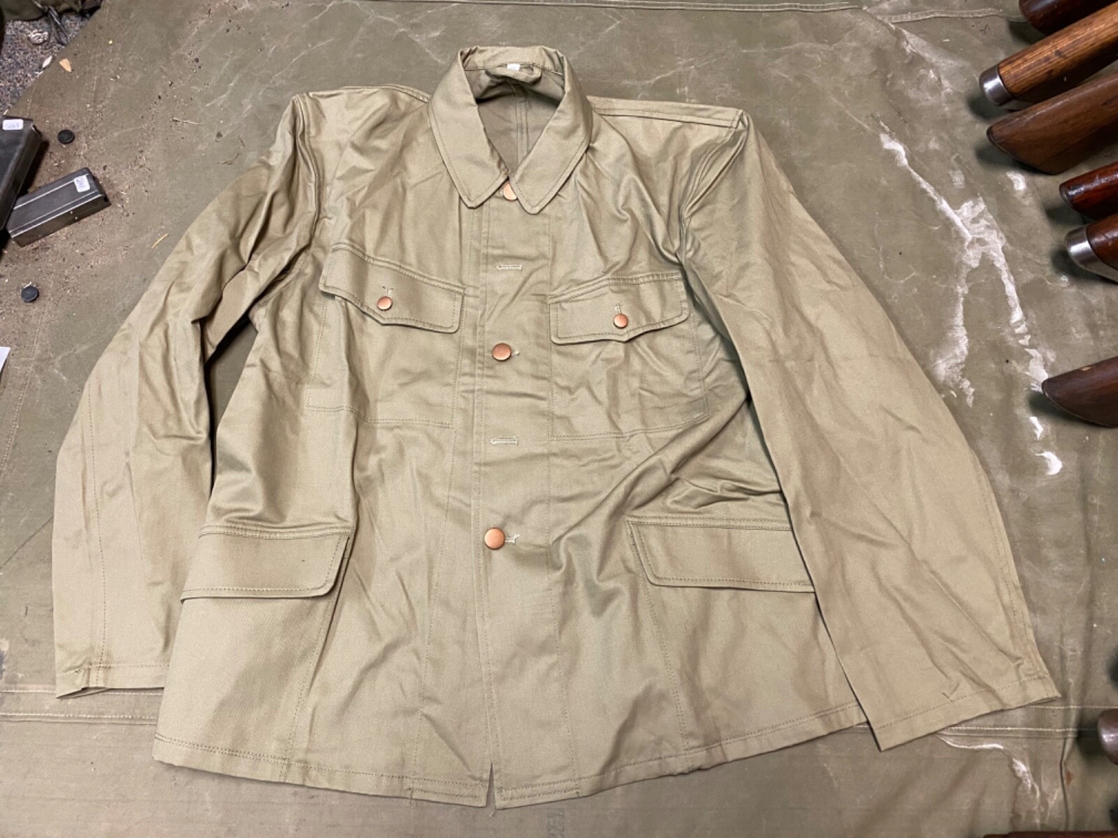 WWII JAPANESE IJA ARMY INFANTRY TROPICS TYPE 98 SUMMER TUNIC-SIZE 1, 38-40R