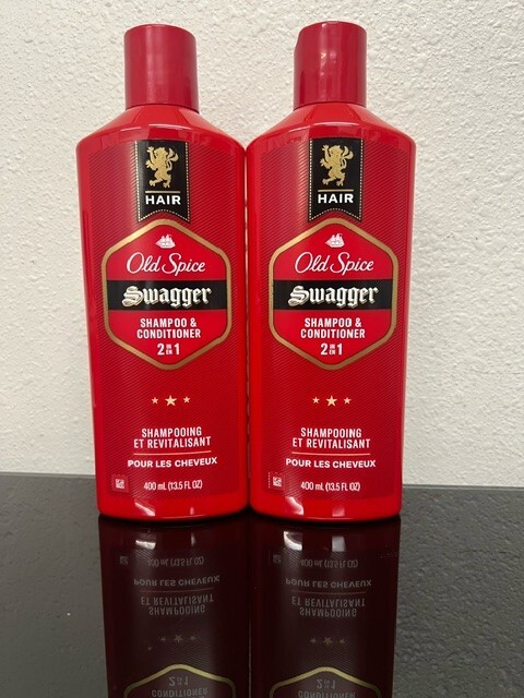 Old Spice Swagger 2 In 1 Shampoo & Conditioner 13.5 fl oz Each - 2 Pack