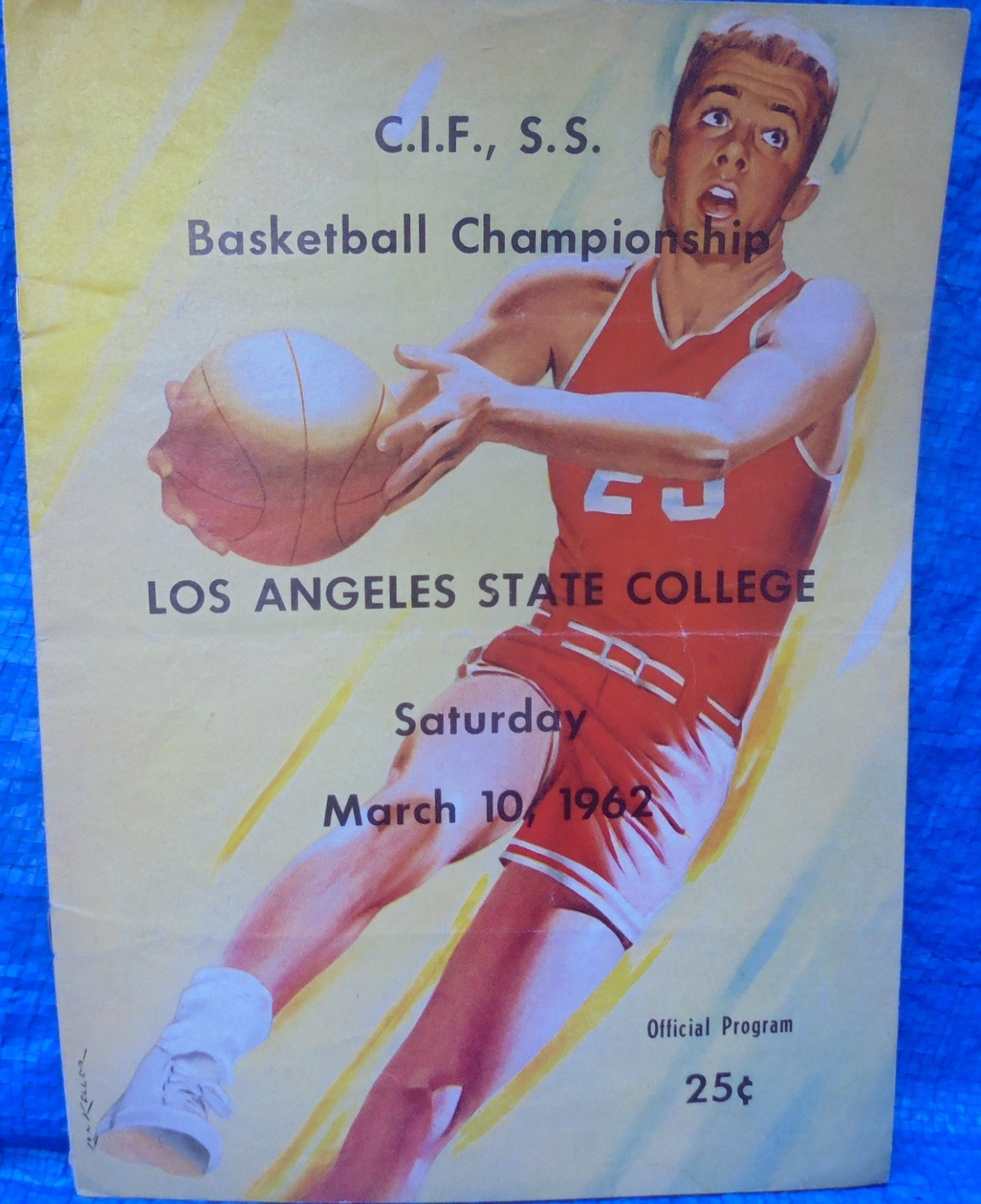 CIF Southern Section Championship HS Basketball Program 1962 Arcadia Chaffey LB
