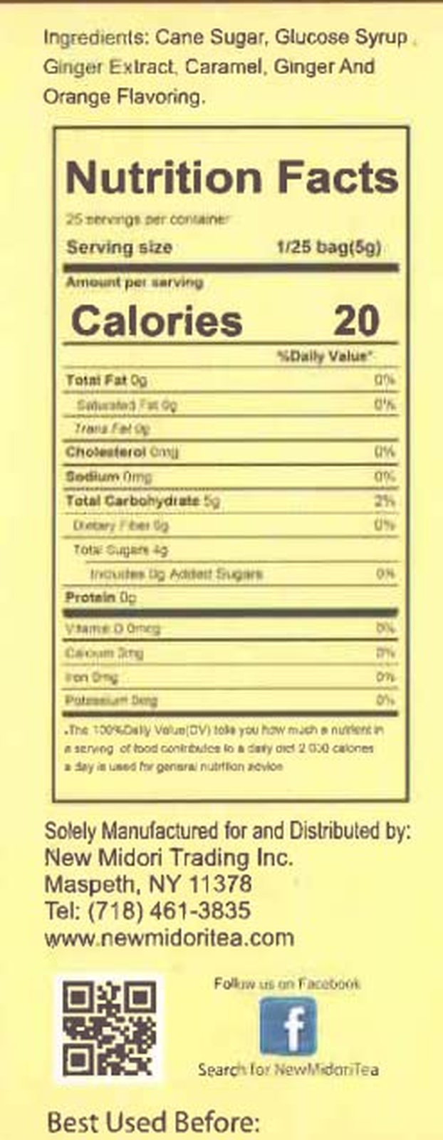 Amber Ginger Rock Candy