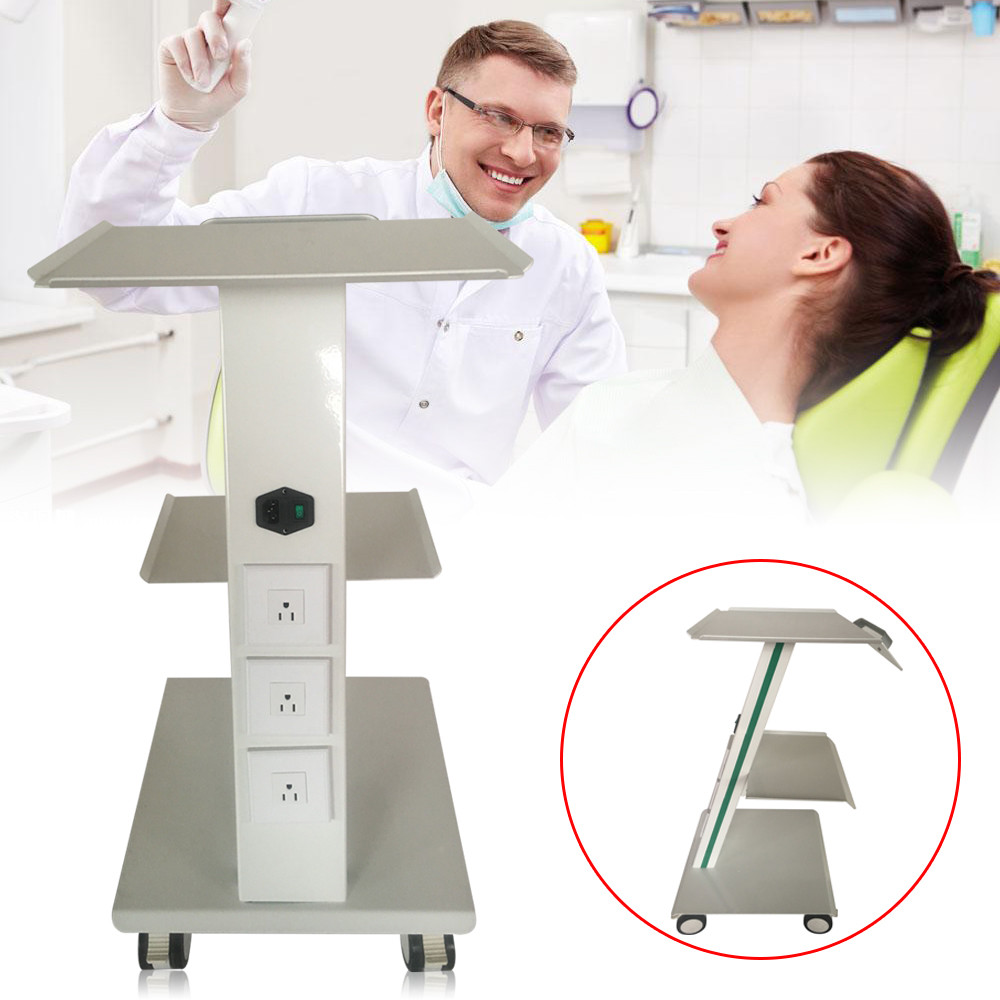 Tooth Doctor Equipment 3 Layers Cart Trolley All Purpose Treatment Room Clinic