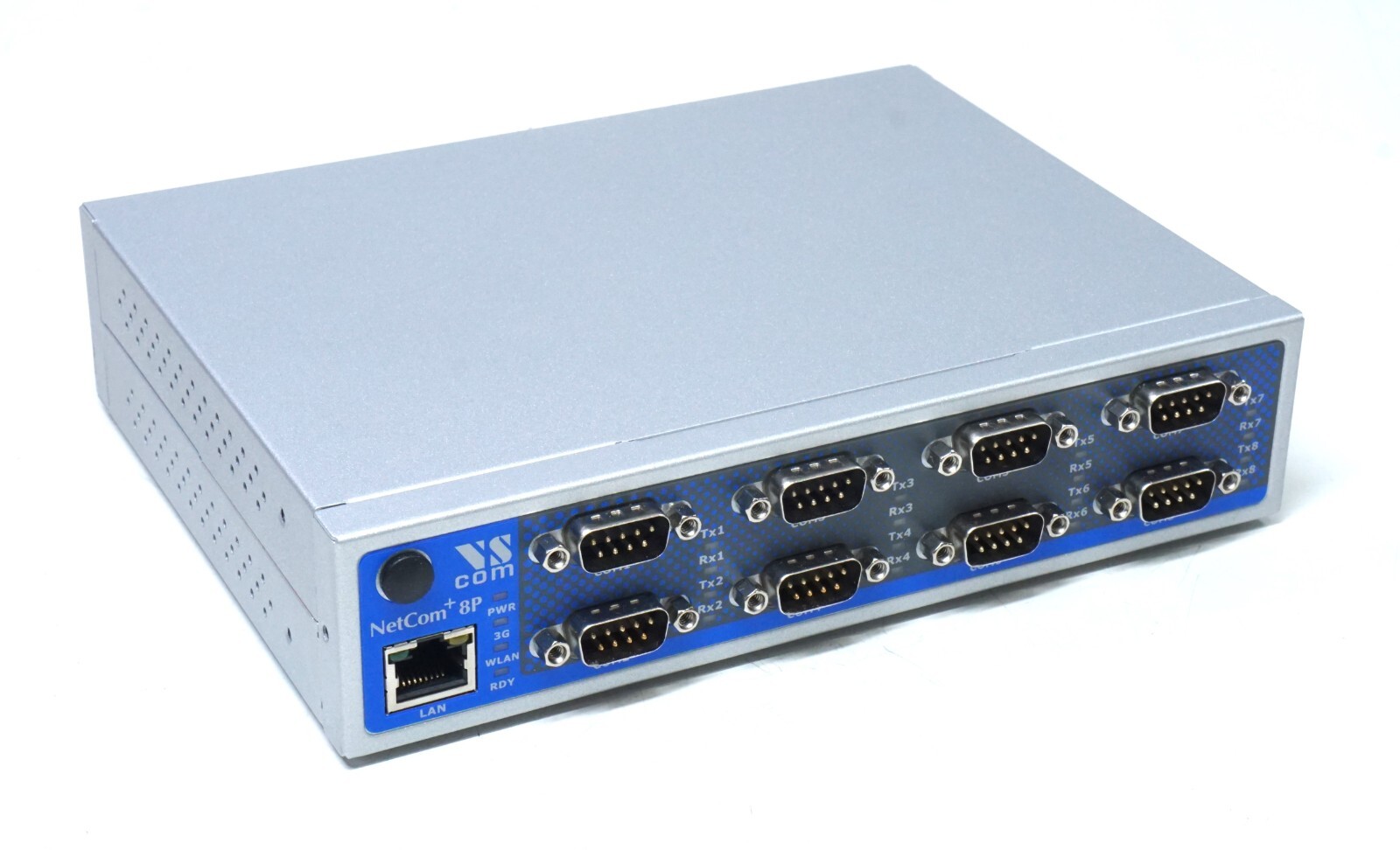 New VSCom NetCom Plus 813 Ethernet Serial Server, 8 port RS232/RS422/RS485