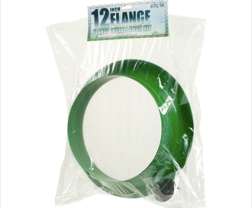 Active Air Filters 12" Flange Kit Model AC12F Hydroponics Hydro Farm NOS AC Duct