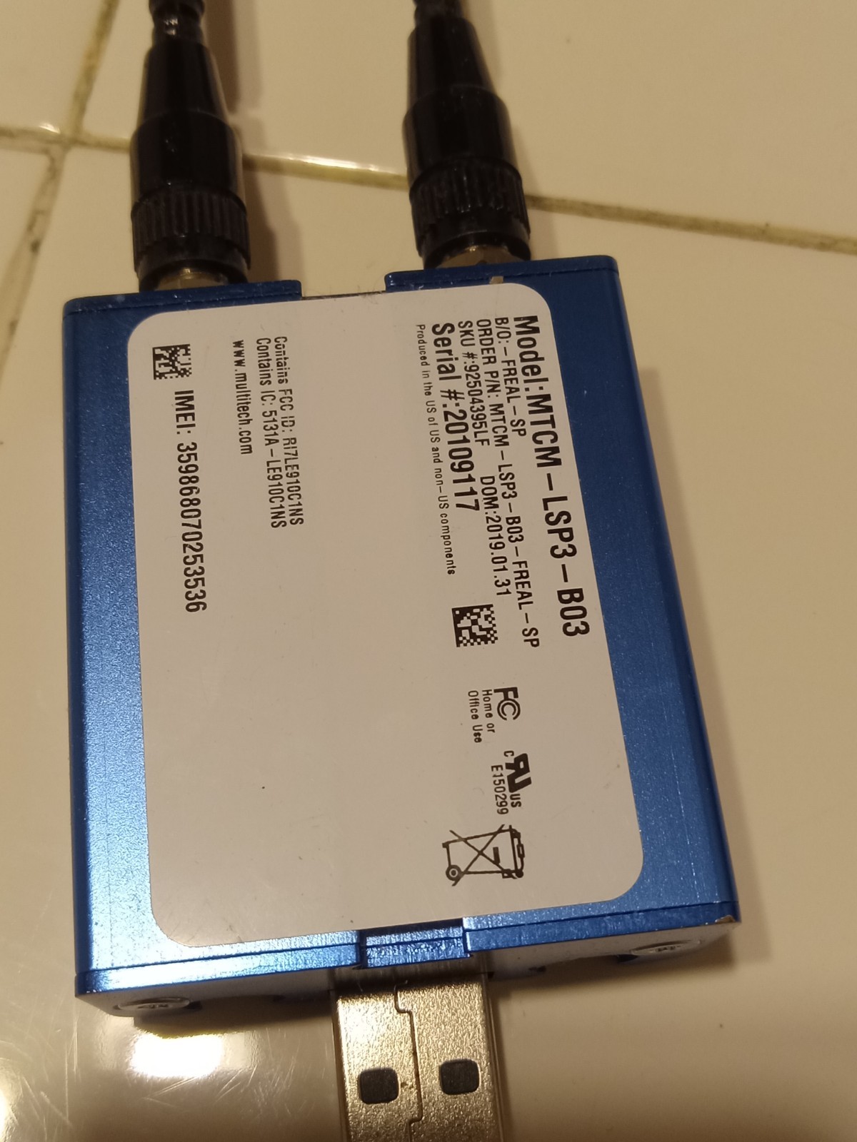 F'Real Modem FR66-0152 & USB FR99-0534