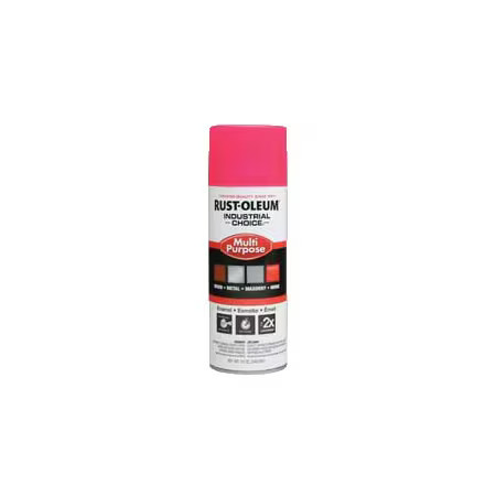 Rust-Oleum 1659830 Spray Paint, Fluorescent Pink, Gloss, Solvent, 12 Oz