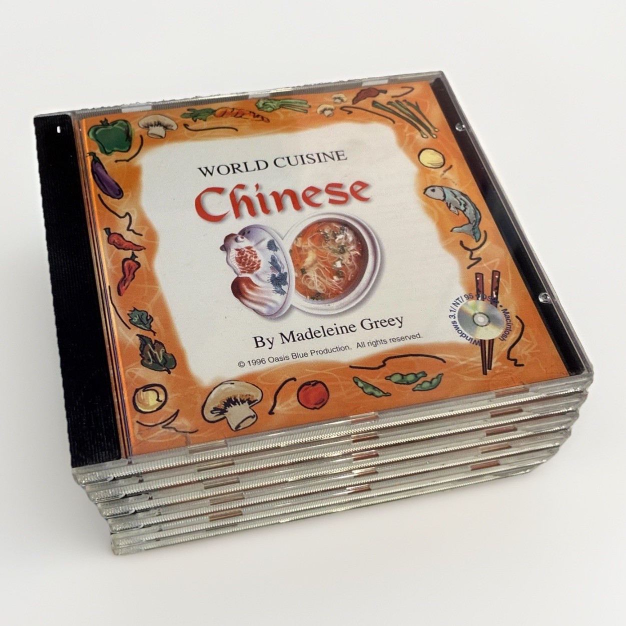 World Cuisine Cooking CD-ROM Lot of 6 Vintage 1996 Windows Mac Recipe Software