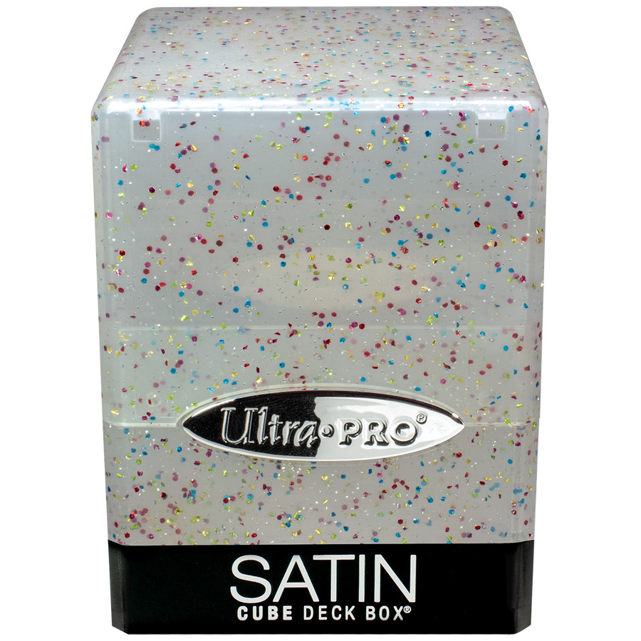 1 Ultra PRO Glitter Clear Crystal Satin Cube Deck Box