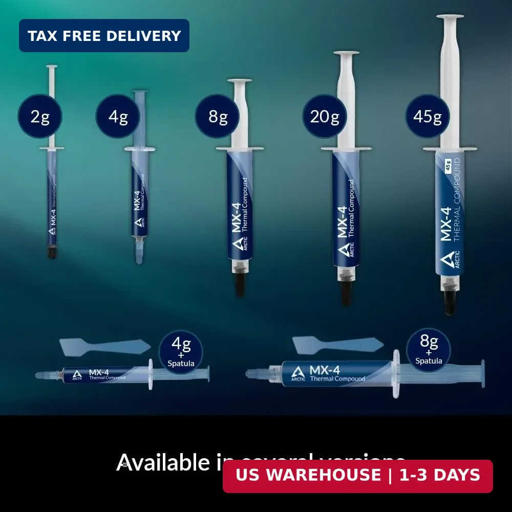 Share MX-4 (4 G) - Premium Performance Thermal Paste for All Processors (CPU, GP