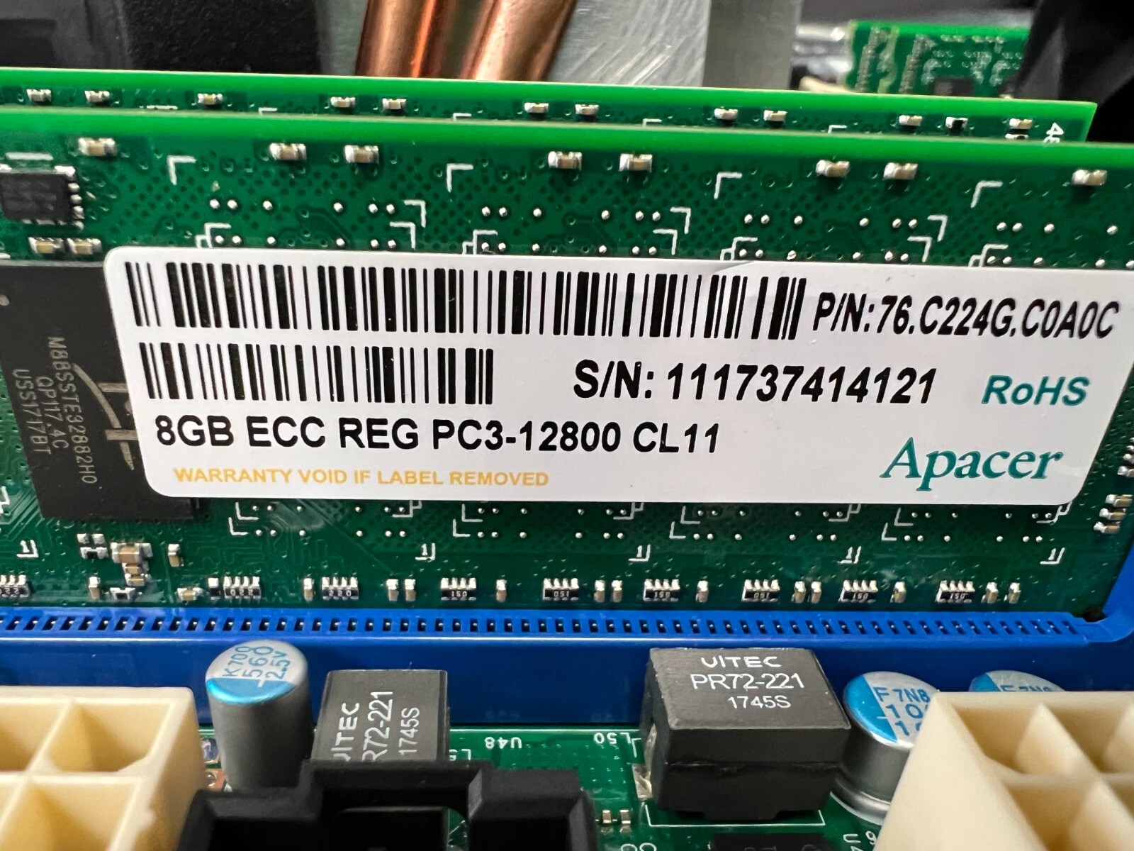 Supermicro MBD-X9DA7-SW005 WITH 32GB RAM AND DUAL XEON PROCESSOR E5-2620